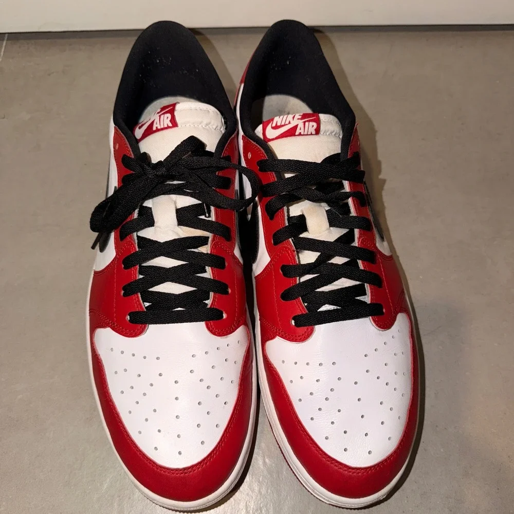 Air Jordan 1 Retro Low OG Chicago Mens 16 Red White Black 705329-600 2016 Clean